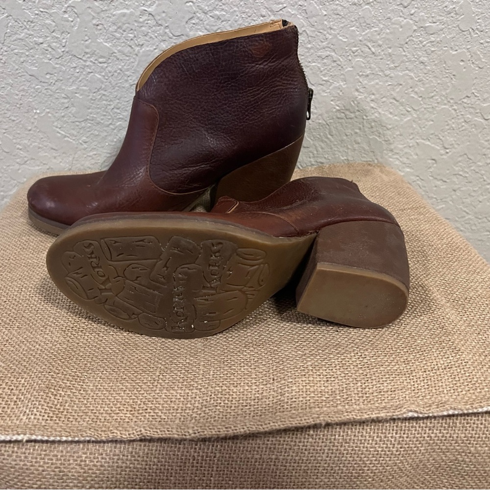 Kork-Ease Rich Brown Ankle Booties